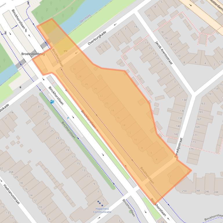 Kaart van postcodegebied 2275VM.