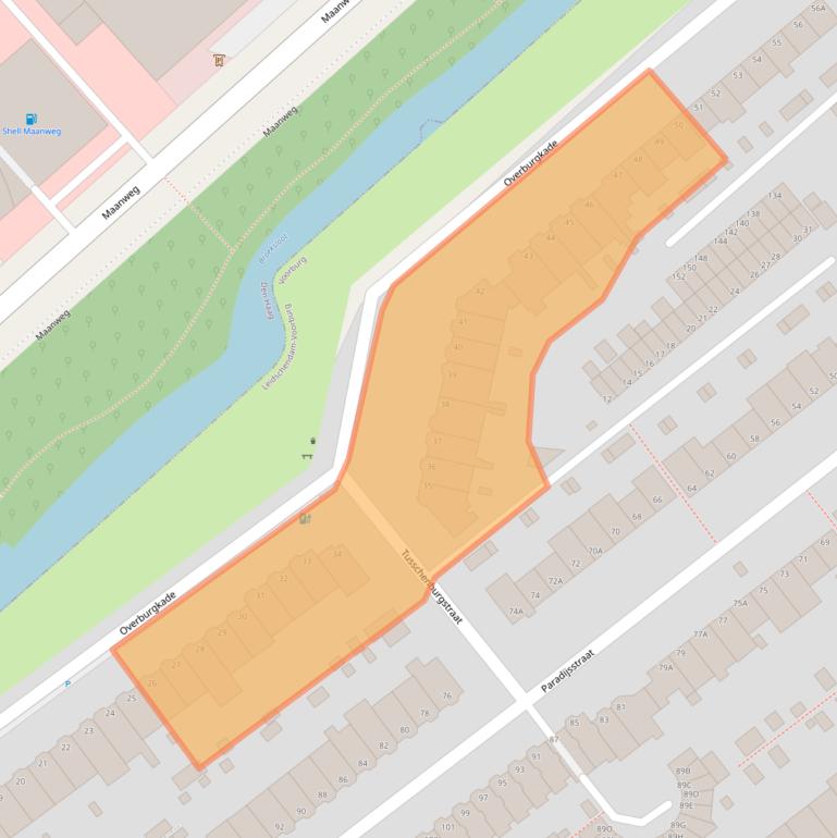 Kaart van postcodegebied 2275XV.