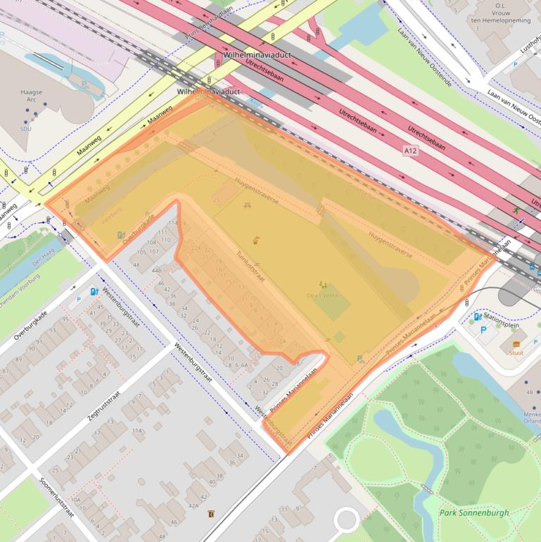 Kaart van postcodegebied 2275XZ.