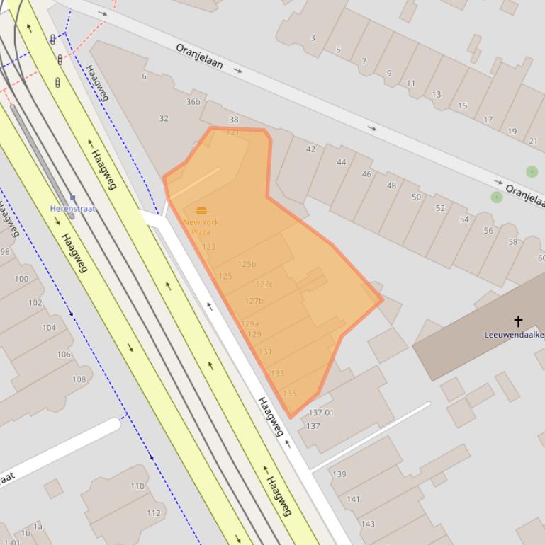 Kaart van postcodegebied 2281AE.