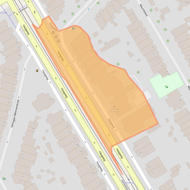 Kaart van postcodegebied 2281AJ.