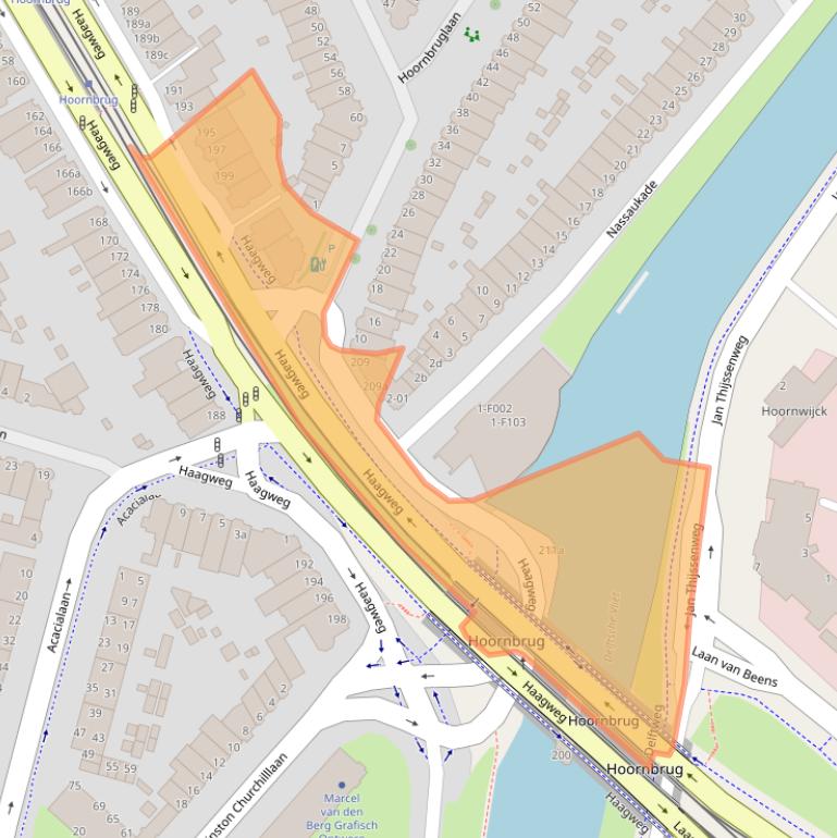 Kaart van postcodegebied 2281AM.