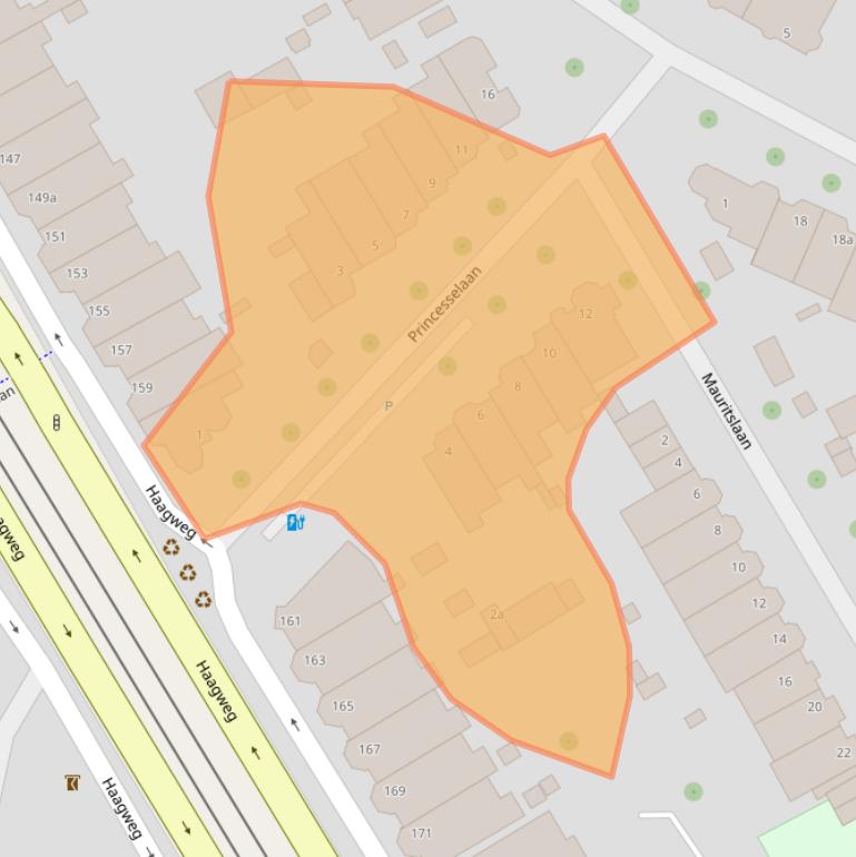 Kaart van postcodegebied 2281AN.