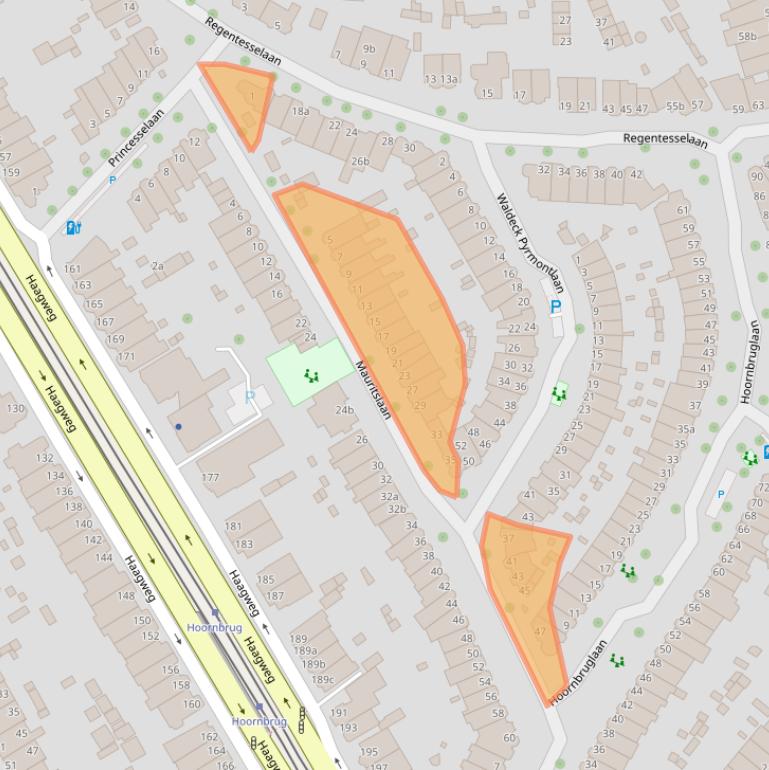 Kaart van postcodegebied 2281AP.