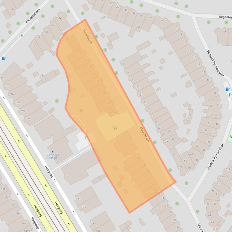 Kaart van postcodegebied 2281AR.