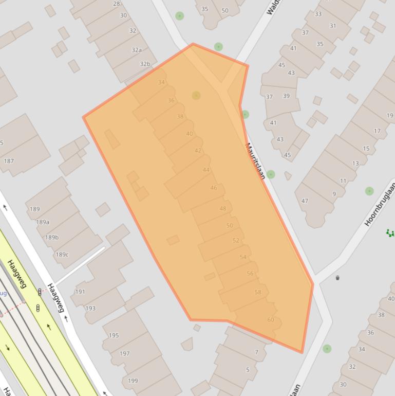 Kaart van postcodegebied 2281AS.