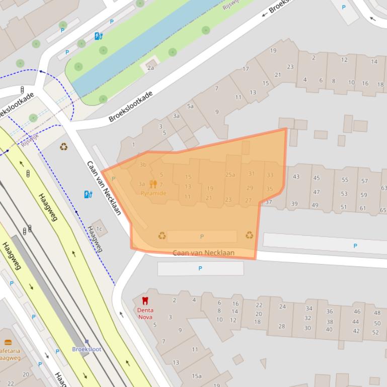 Kaart van postcodegebied 2281BA.