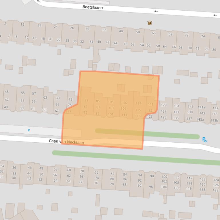Kaart van postcodegebied 2281BC.