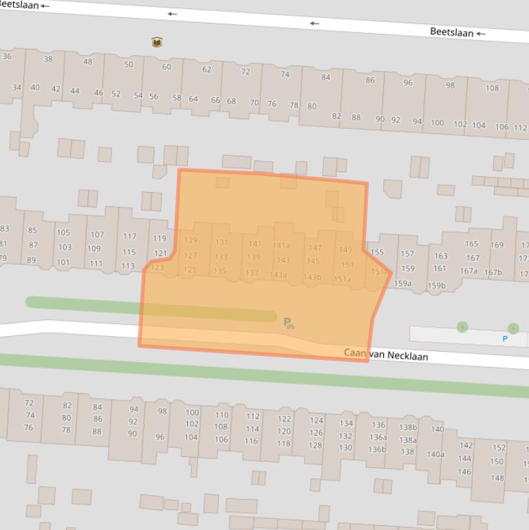 Kaart van postcodegebied 2281BD.