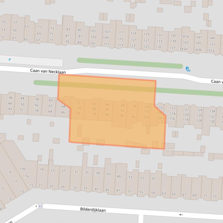 Kaart van postcodegebied 2281BM.