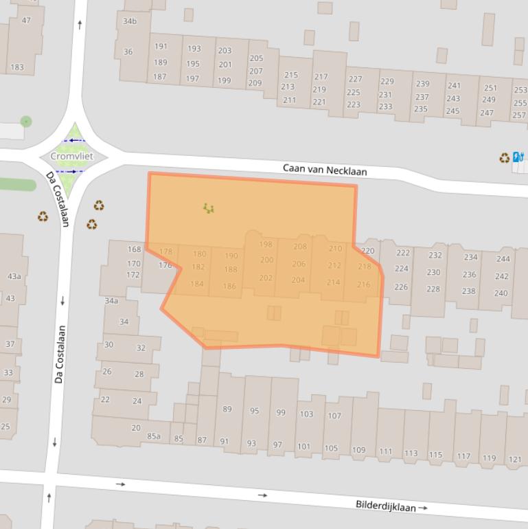 Kaart van postcodegebied 2281BR.