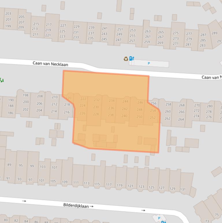 Kaart van postcodegebied 2281BS.