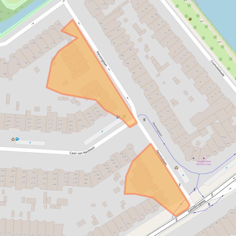 Kaart van postcodegebied 2281BW.