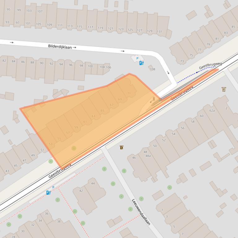 Kaart van postcodegebied 2281CG.