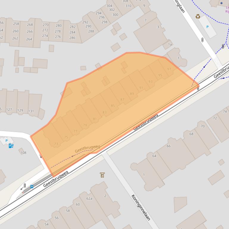 Kaart van postcodegebied 2281CH.