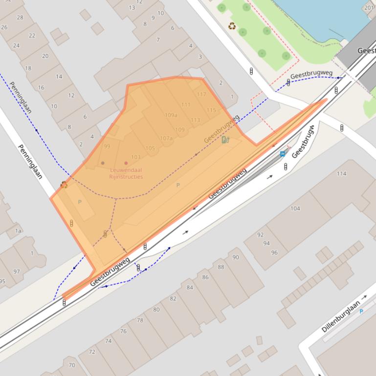 Kaart van postcodegebied 2281CJ.