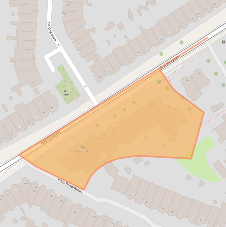 Kaart van postcodegebied 2281CL.