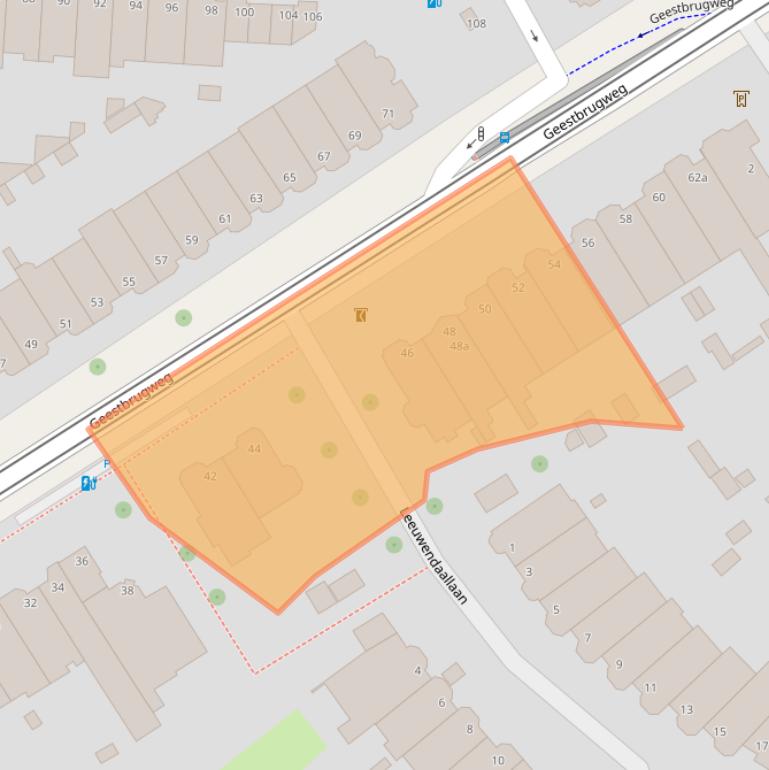 Kaart van postcodegebied 2281CM.