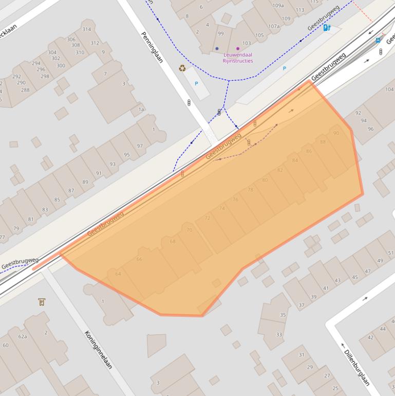 Kaart van postcodegebied 2281CP.