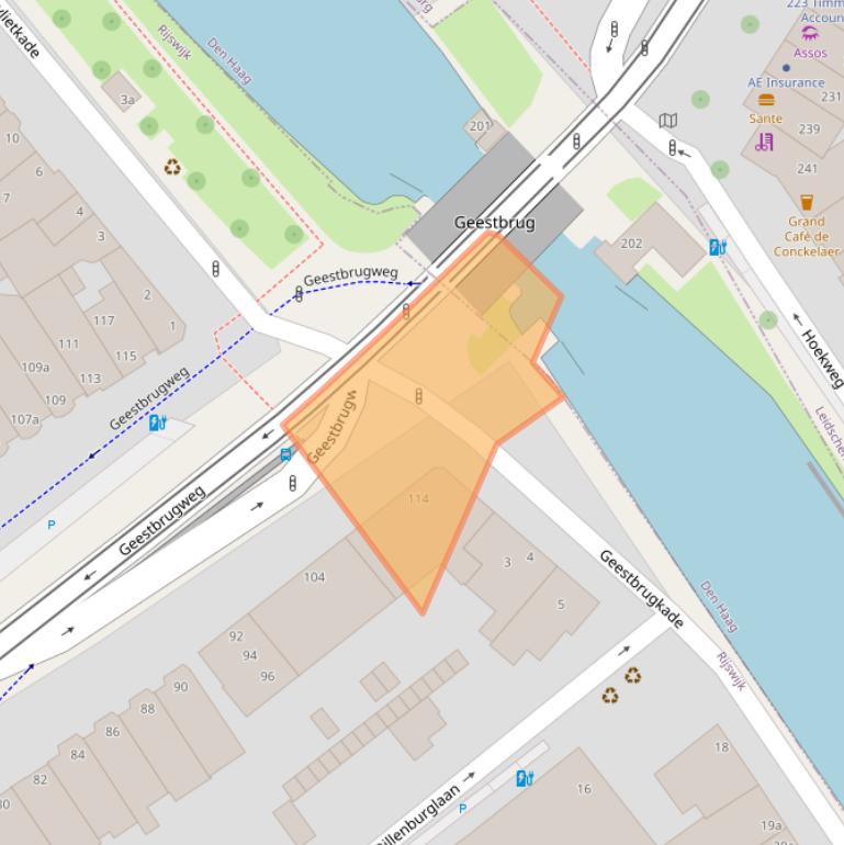 Kaart van postcodegebied 2281CS.