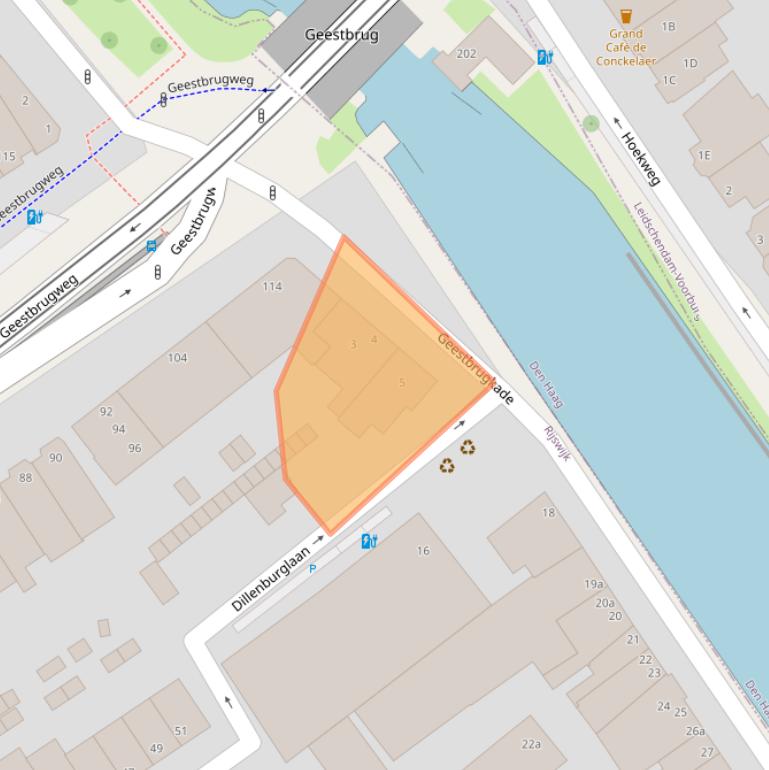 Kaart van postcodegebied 2281CT.