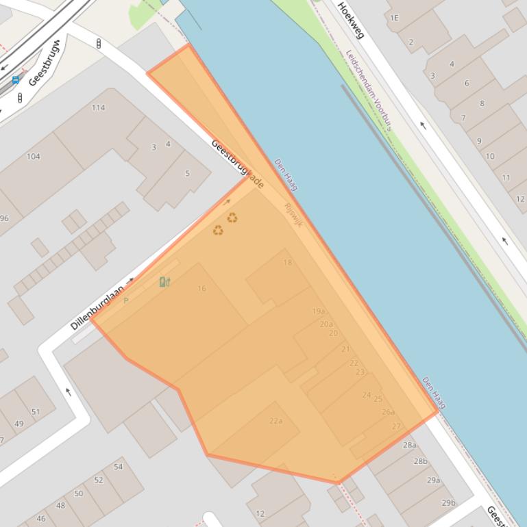 Kaart van postcodegebied 2281CV.