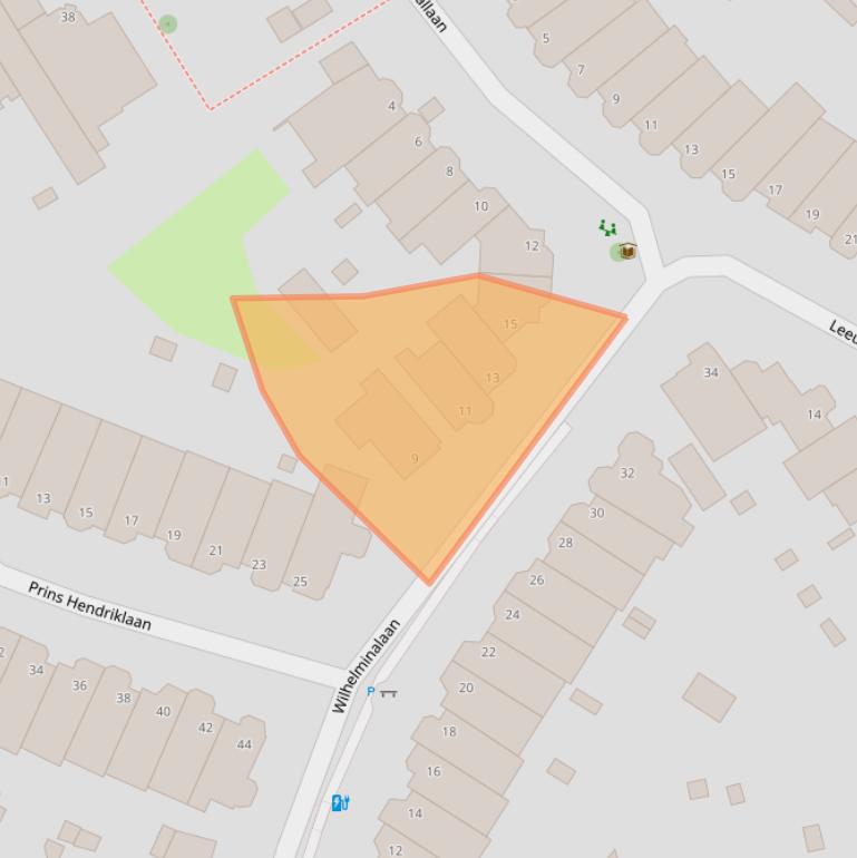 Kaart van postcodegebied 2281EE.