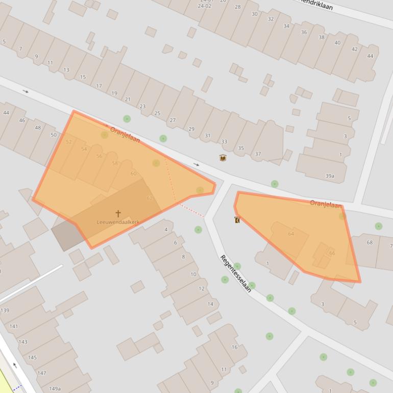 Kaart van postcodegebied 2281GG.