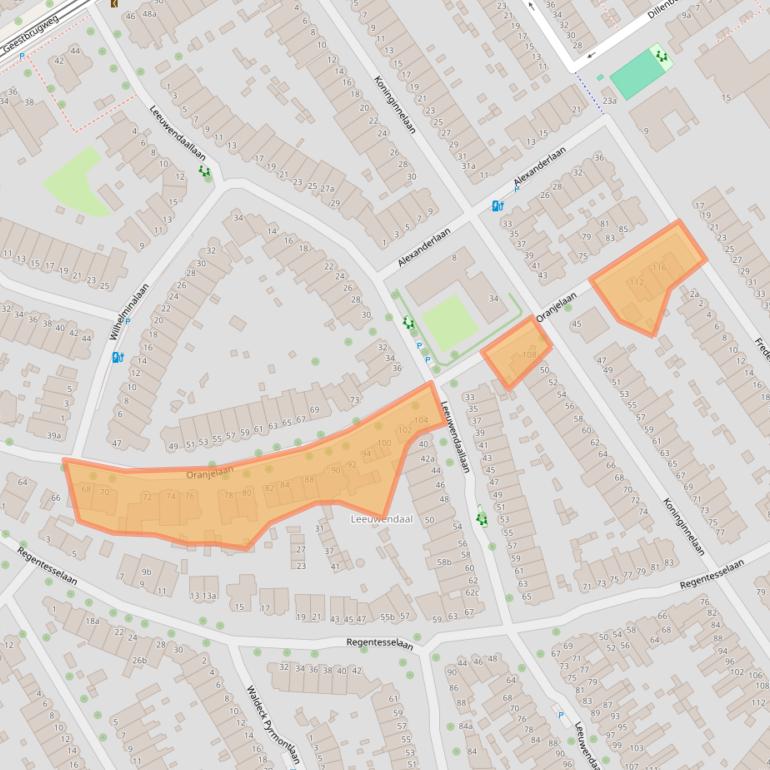 Kaart van postcodegebied 2281GH.