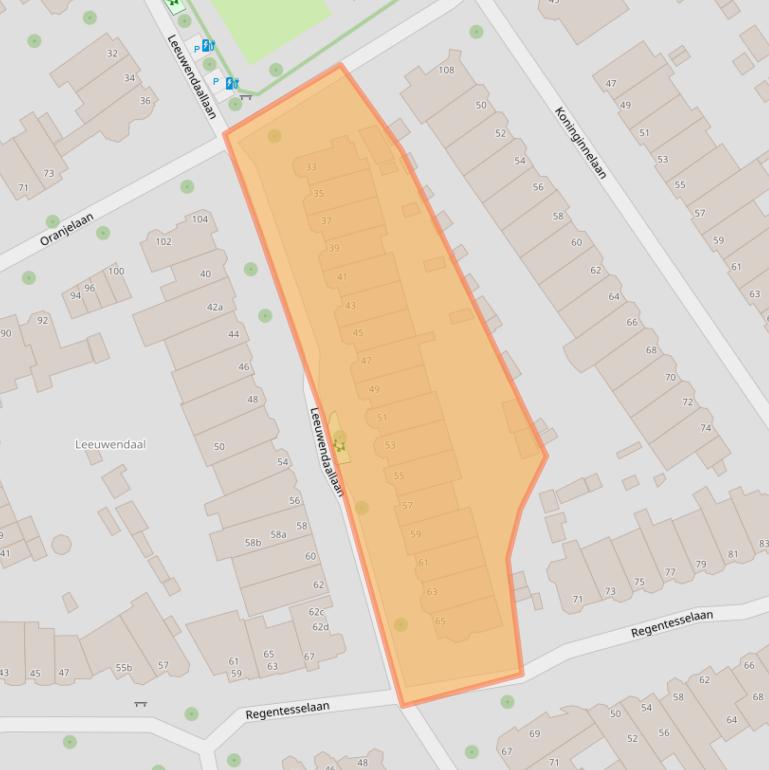 Kaart van postcodegebied 2281GK.