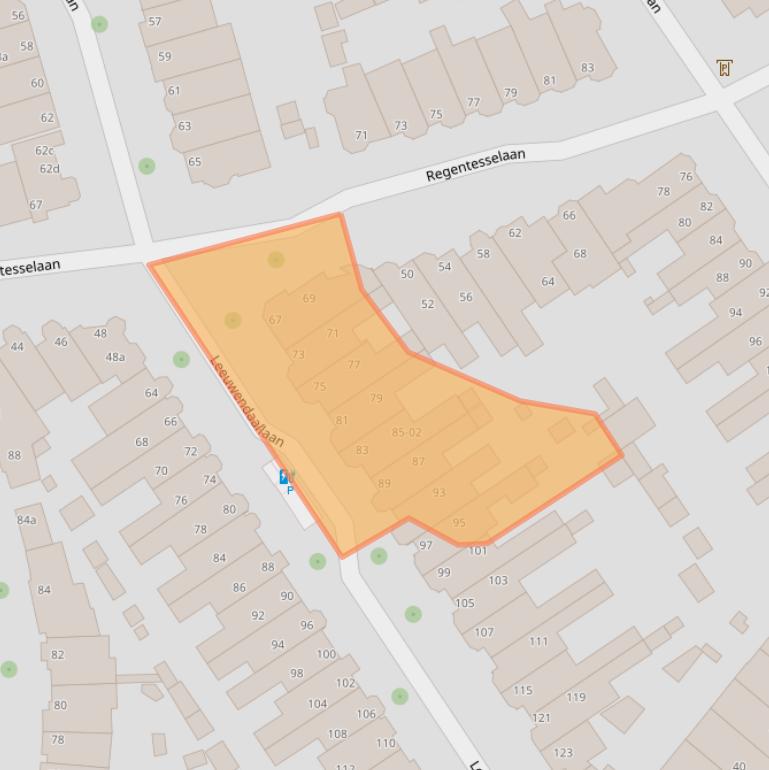 Kaart van postcodegebied 2281GL.