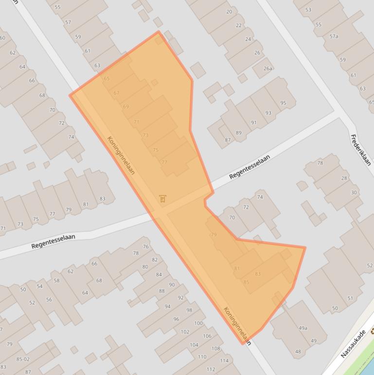 Kaart van postcodegebied 2281HC.