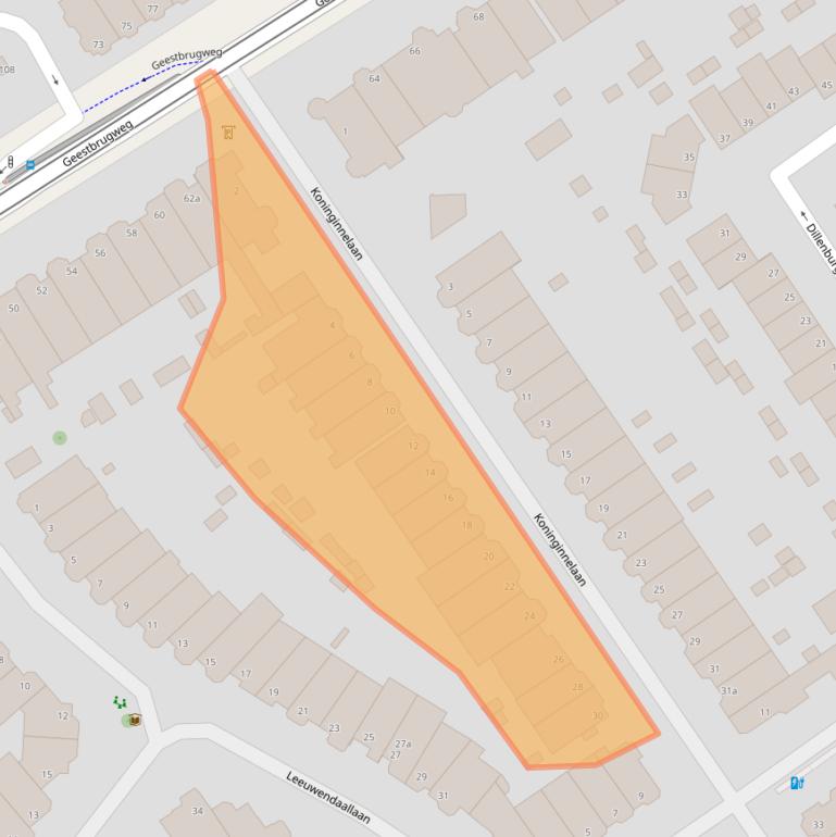 Kaart van postcodegebied 2281HD.