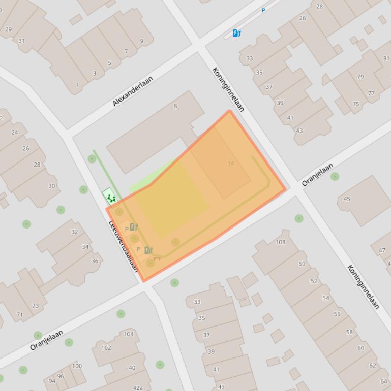 Kaart van postcodegebied 2281HE.