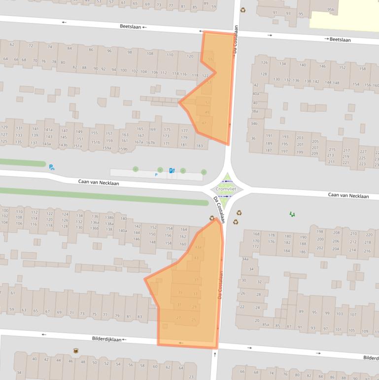 Kaart van postcodegebied 2281SC.