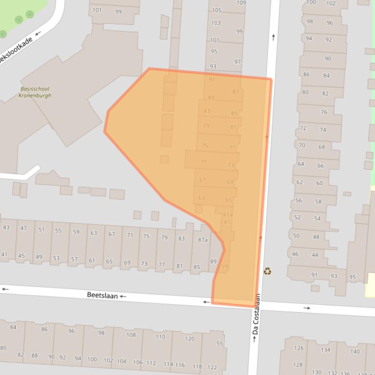 Kaart van postcodegebied 2281SE.