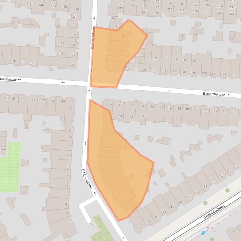 Kaart van postcodegebied 2281SH.