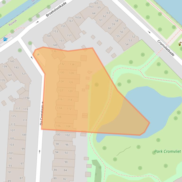 Kaart van postcodegebied 2281SL.