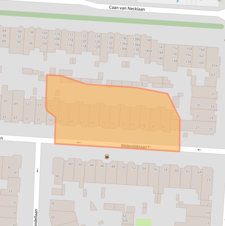 Kaart van postcodegebied 2281SP.