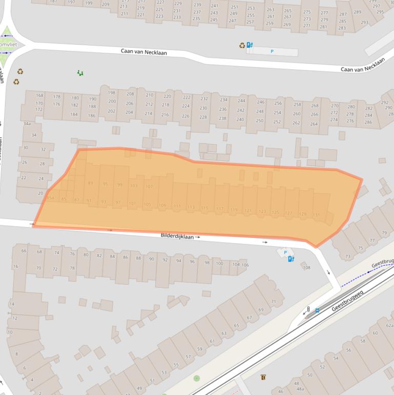 Kaart van postcodegebied 2281SR.