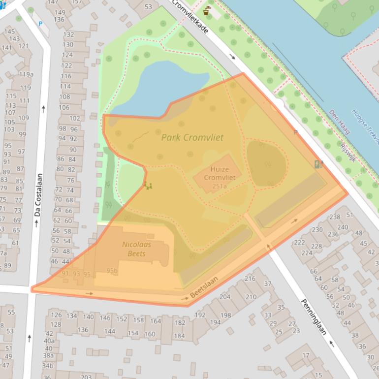 Kaart van postcodegebied 2281TH.