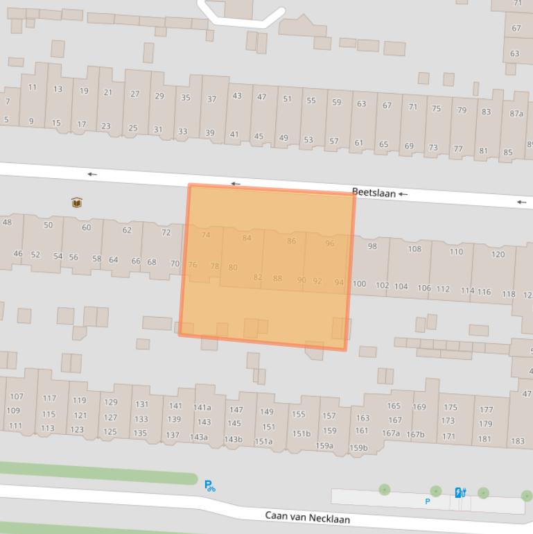 Kaart van postcodegebied 2281TL.