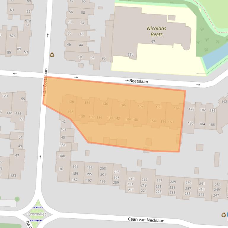 Kaart van postcodegebied 2281TN.