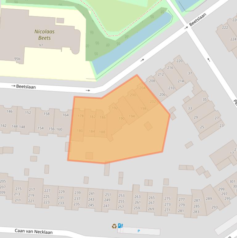 Kaart van postcodegebied 2281TP.