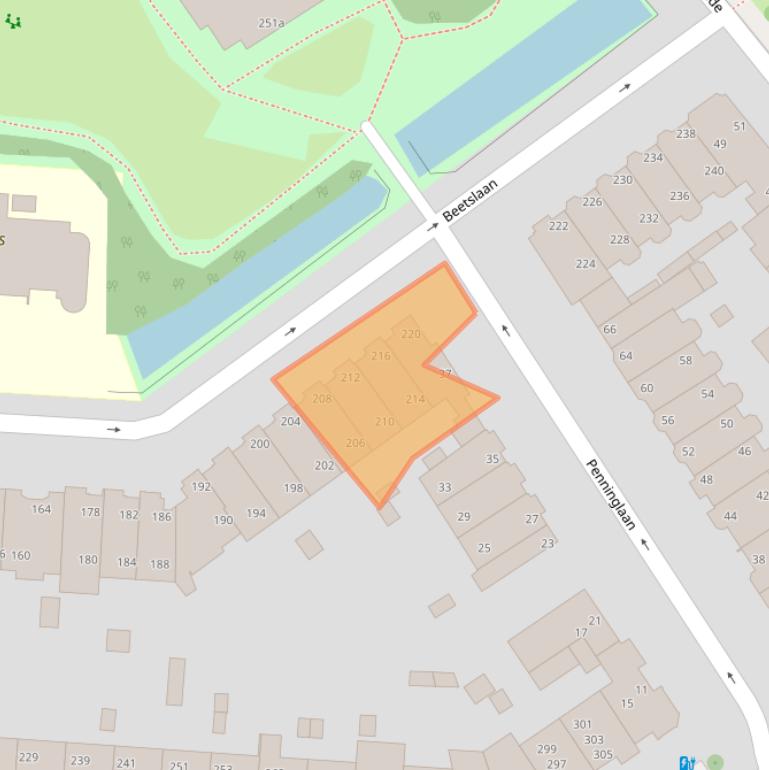 Kaart van postcodegebied 2281TR.