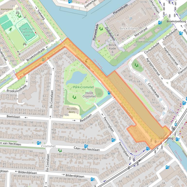 Kaart van postcodegebied 2281TT.