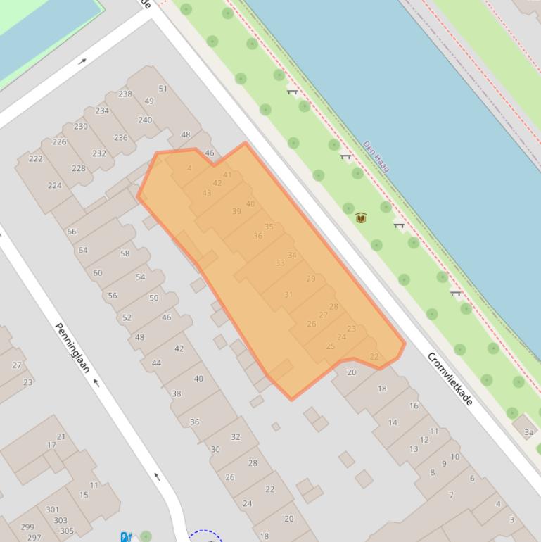 Kaart van postcodegebied 2281TV.