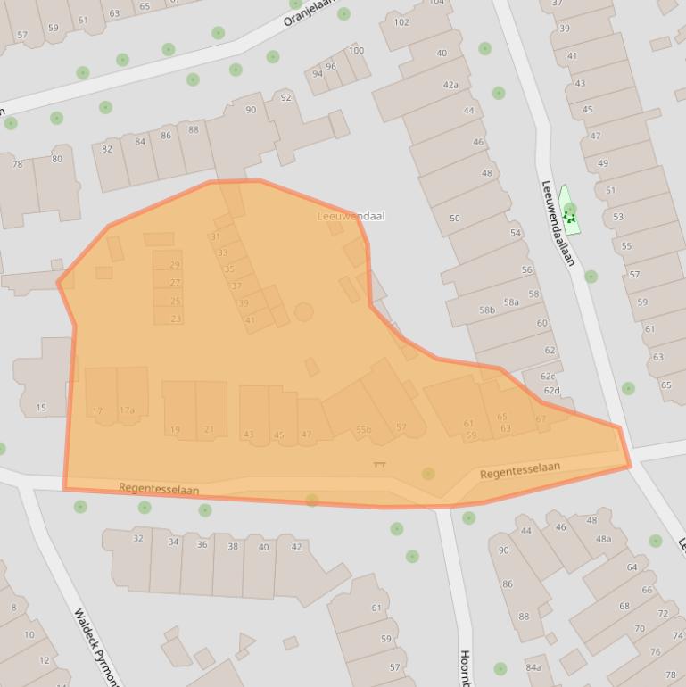 Kaart van postcodegebied 2281VB.
