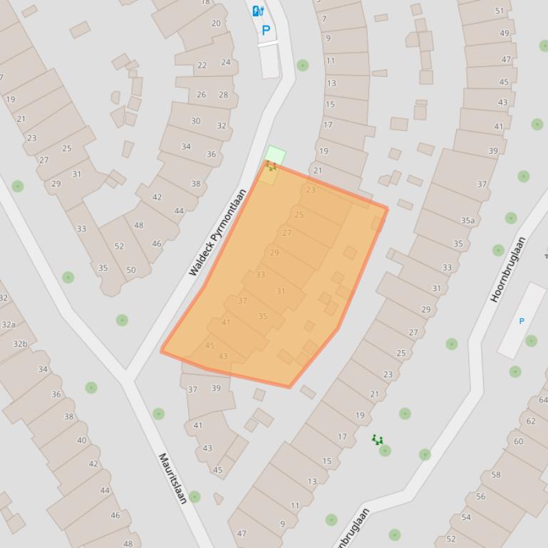 Kaart van postcodegebied 2281VK.