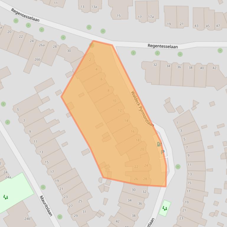 Kaart van postcodegebied 2281VL.